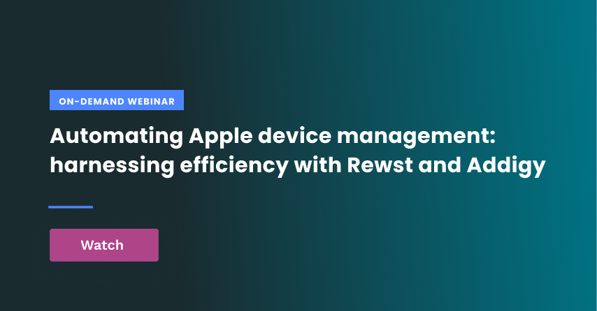 Automating Apple Device Management: Harnessing Efficiency with Rewst and Addigy